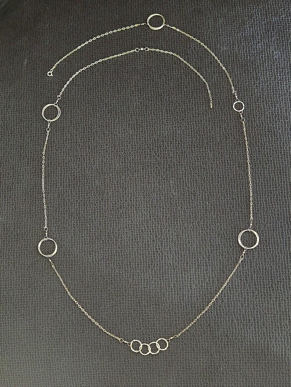 Charlene K Long Gold💛 Necklace With Stationary Open Circles⭕️ - NWOT